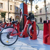 parada de Bicing davant de la Biblioteca Nou Barris